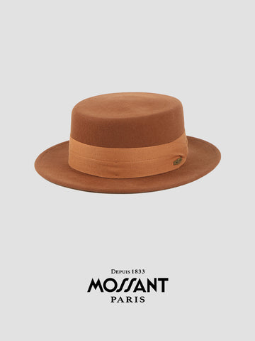 MOSSANT · AW24 Autumn/Winter New Arrival High-Quality Australian Wool Boater Hat
