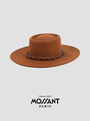 MOSSANT · AW24 Autumn/Winter New Arrival Wide Brim Wool Porkpie Hat