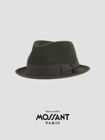 MOSSANT · AW24 Autumn/Winter New Arrival Classic Pure Wool Short Brim Trilby Hat
