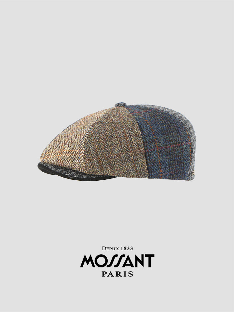 MOSSANT · AW24 Autumn/Winter New Collection Scottish Harris Tweed Newsboy Cap