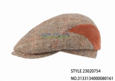 Fashion Lewis Harris Brown Tweed Flat Cap