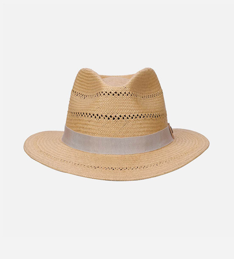 LOMAMI 3BU Toyo Paper Straw Fedora Medium Brim