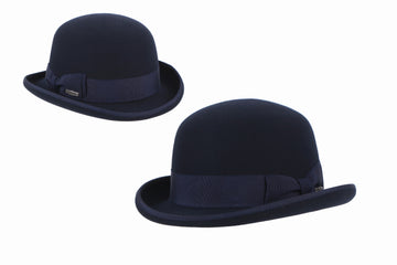 Charlie Bowler Felt Hat Navy