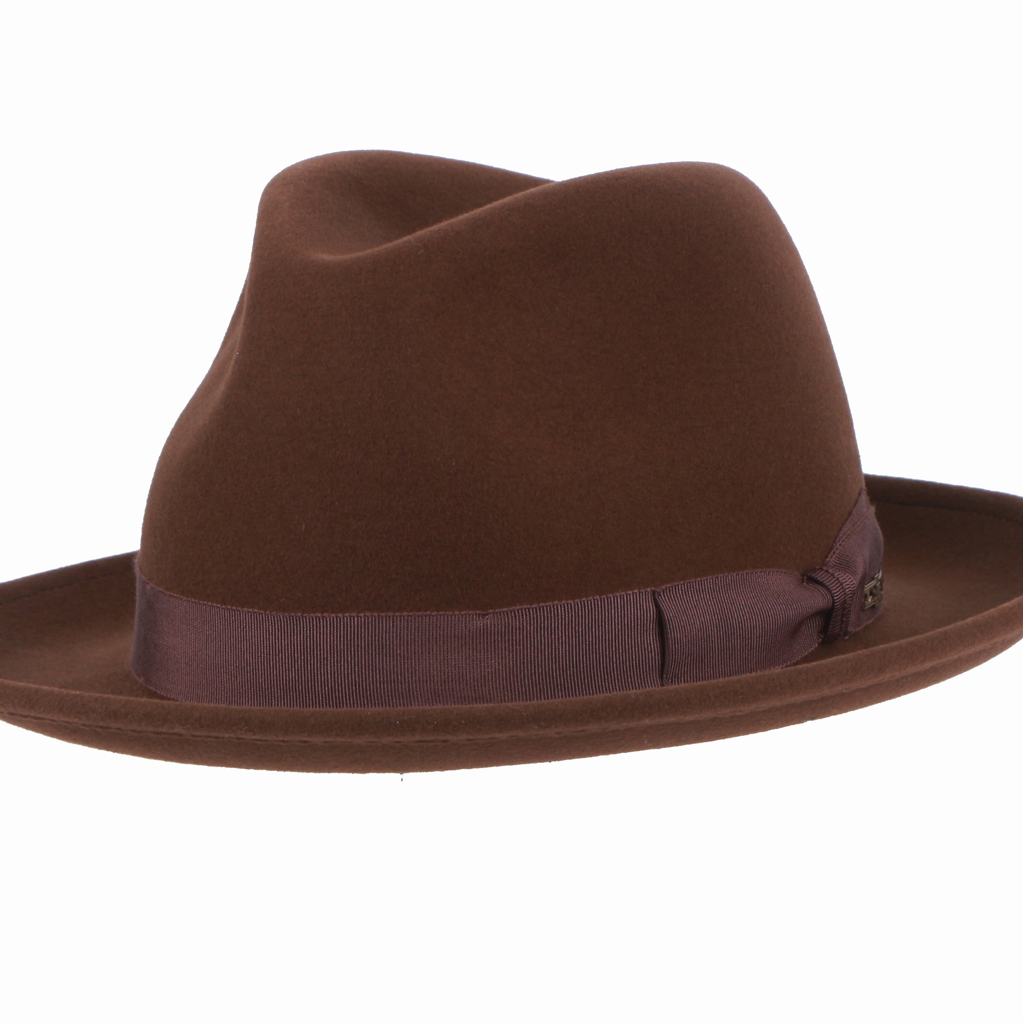 Wisley Fedora Felt Hat Brown