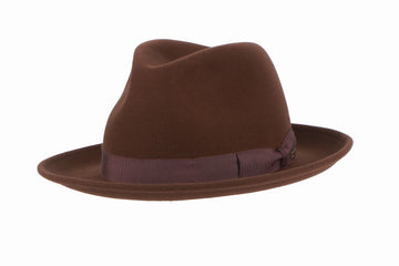 Wisley Fedora Felt Hat Brown