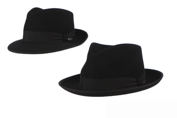 Charlie Bowler Felt Hat Black