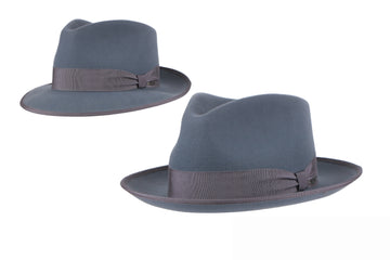 James Fedora Felt Hat Misty Blue