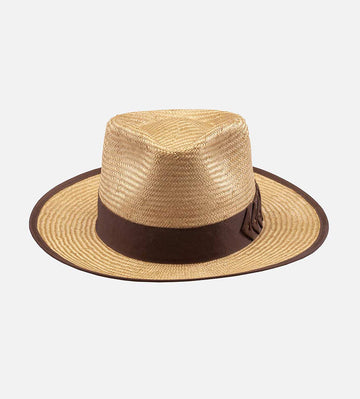 ALTAIR Sieal Hemp Fedora Medium Brim Burlywood