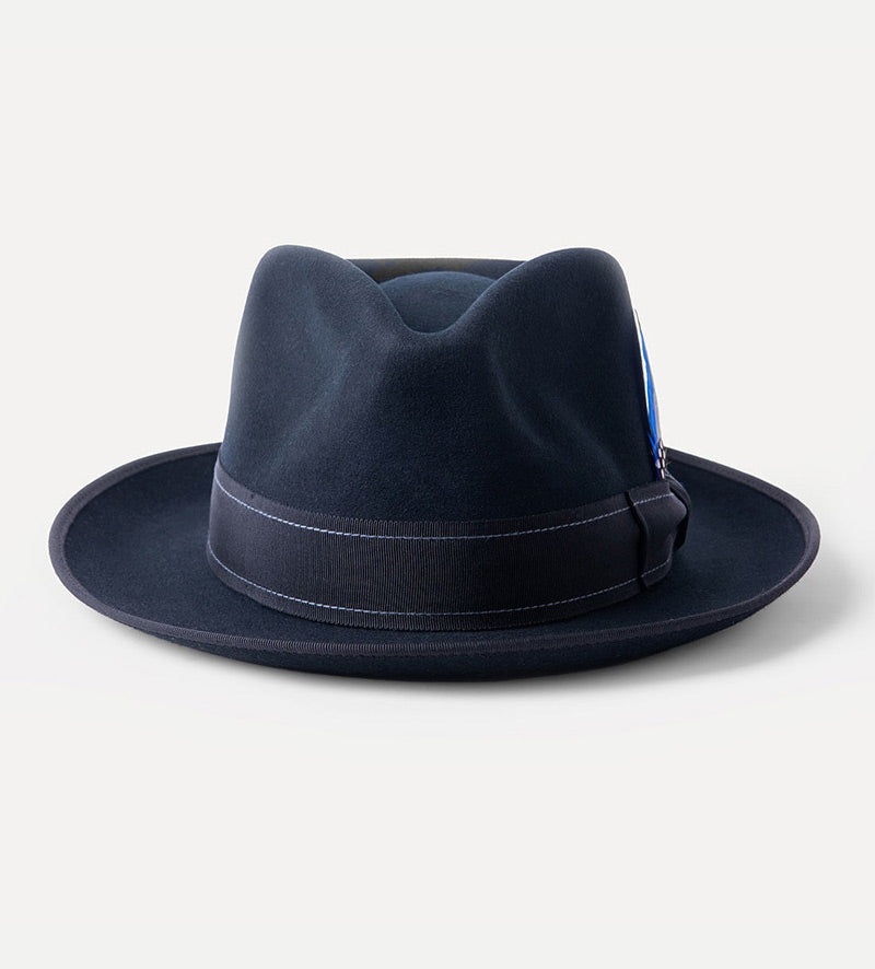 Black Classic Fedora Hat Wool And Cashmere