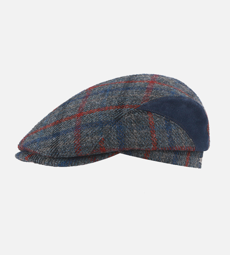 Men Lewis Harris Multicolor Tweed Flat Cap