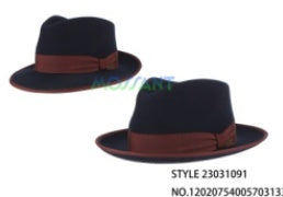 Wisley Fedora Felt Hat Charcoal