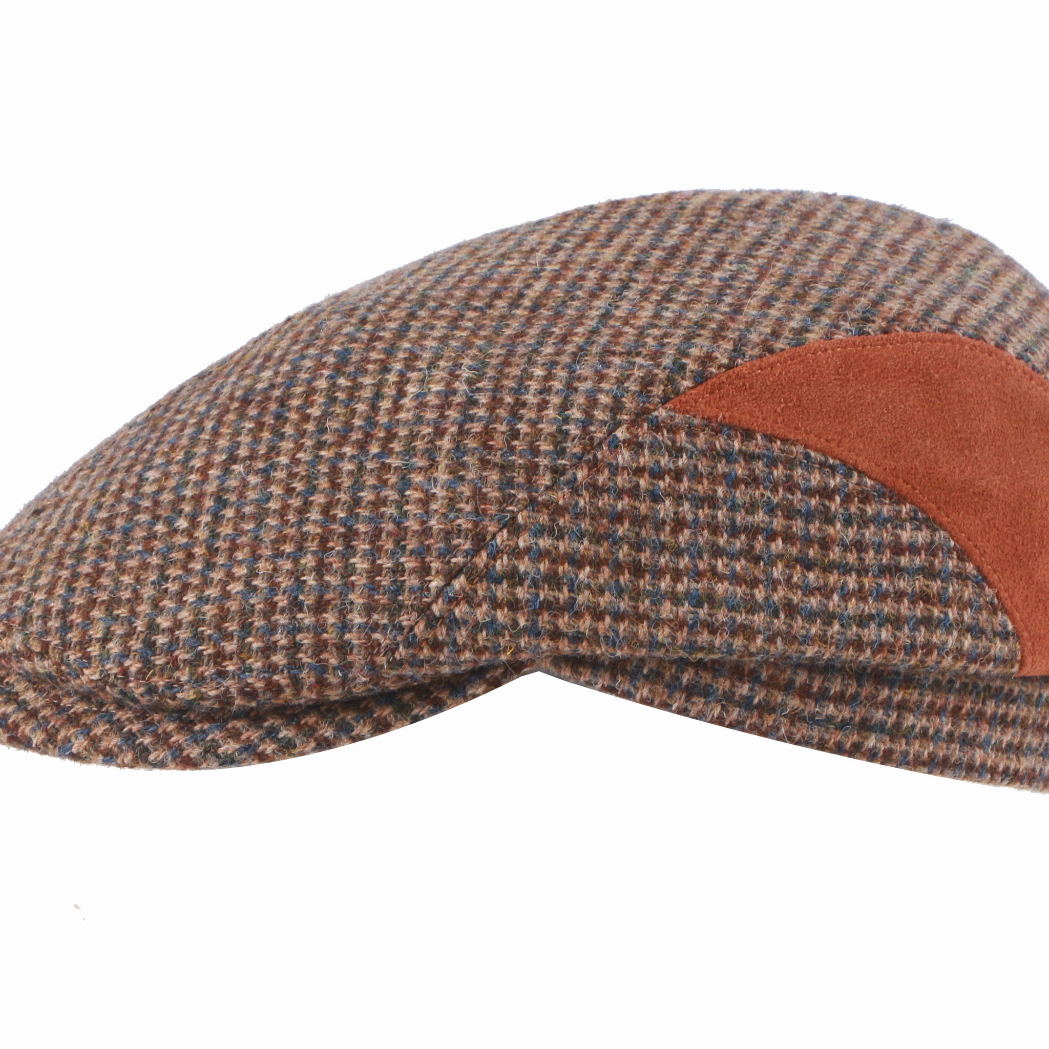 Men Lewis Harris Brown Tweed Flat Cap