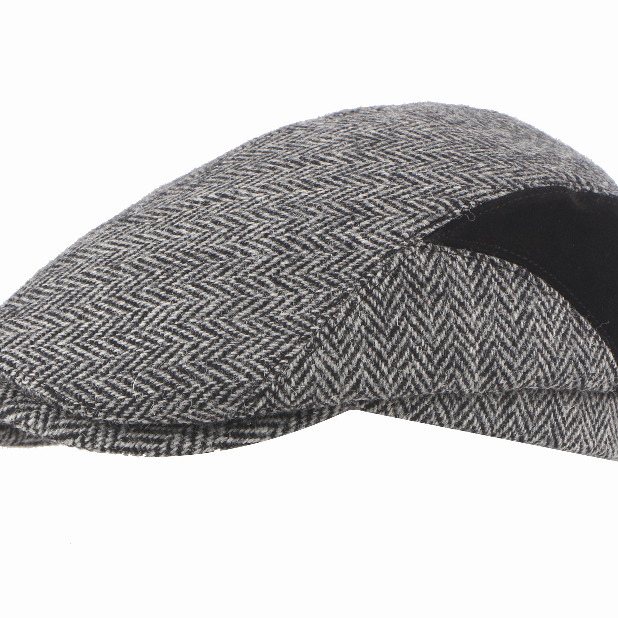 Lewis Harris Grey Tweed Flat Cap