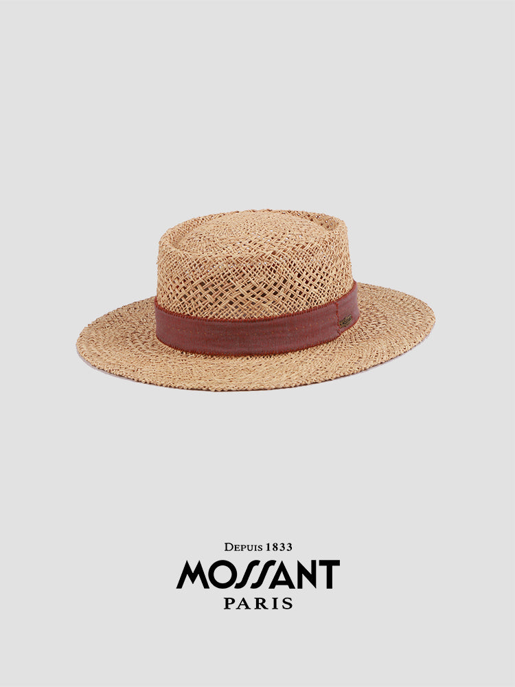 SS25 New Collection Raffia Straw Porkpie Hat