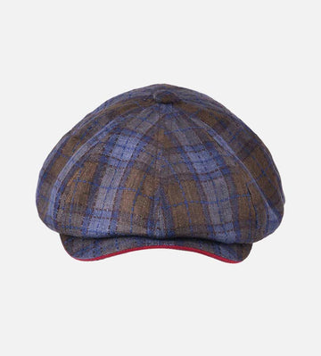 MARMOT Linen 8 Panel Newsboy Cap Saddle brown-Gray